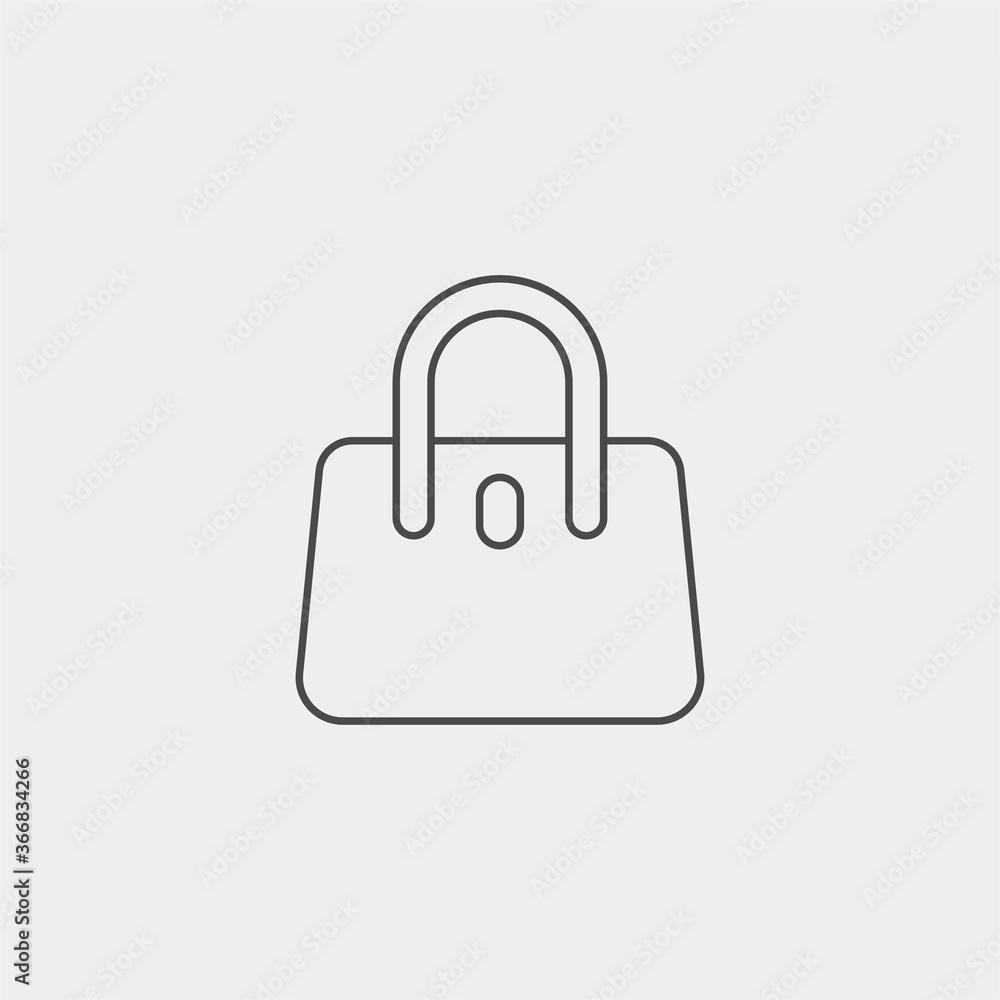 Hand bag vector icon sign symbol Hand bag vector icon sign symbol