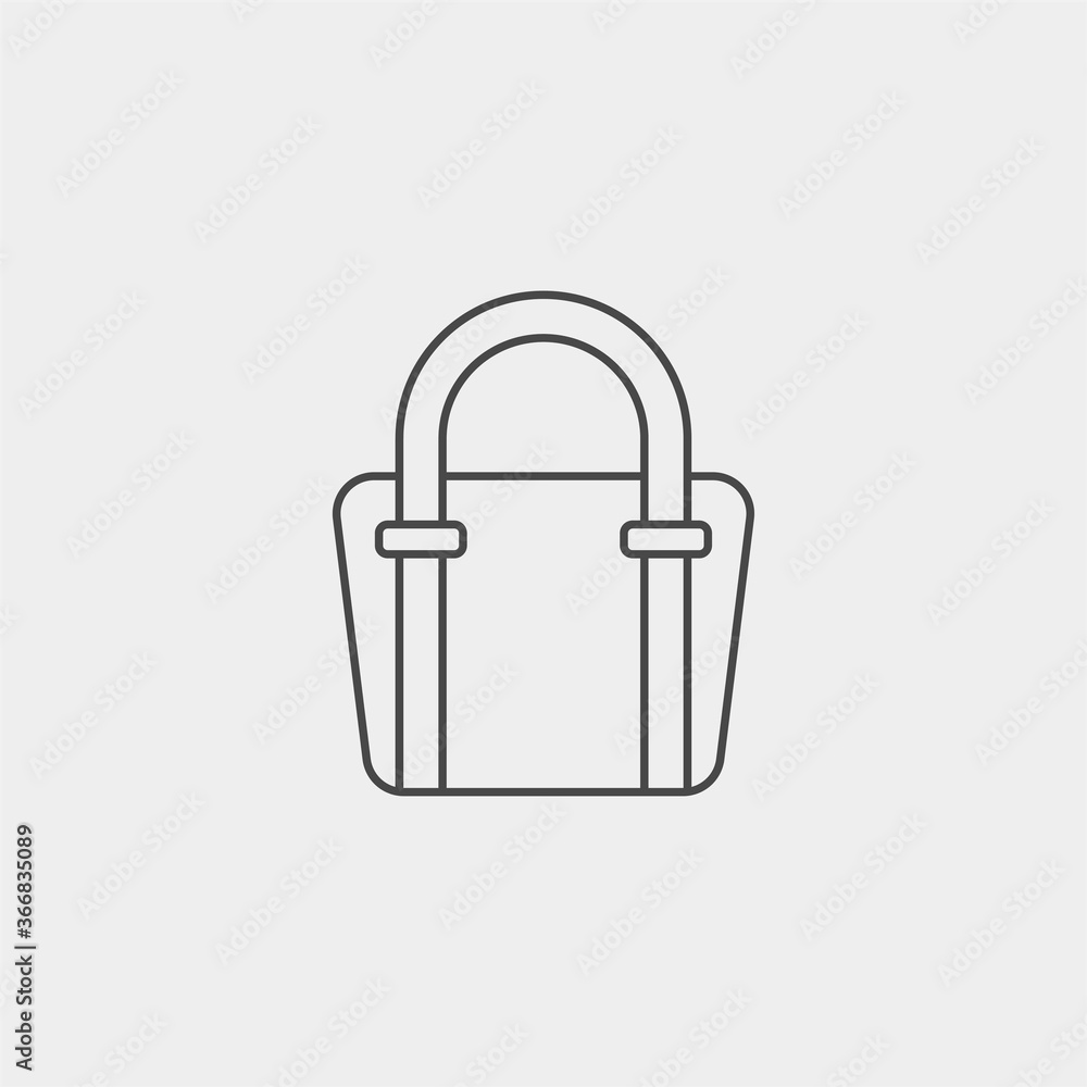 Hand bag vector icon sign symbol Hand bag vector icon sign symbol
