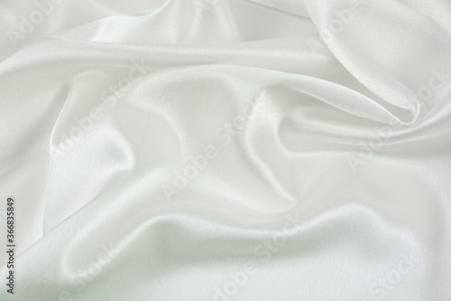 Satin fabric with gentle curves