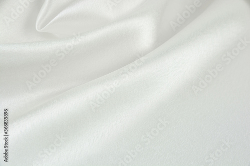 Satin fabric with gentle curves