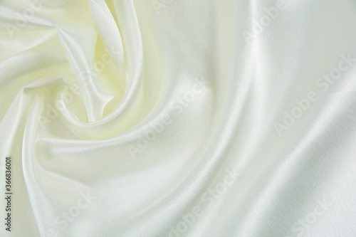 Satin fabric with gentle curves
