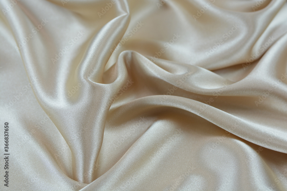Satin fabric with gentle curves Satin fabric with gentle curves