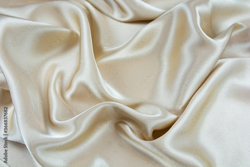 Fototapeta premium Satin fabric with gentle curves