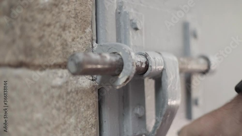 Wallpaper Mural Old prison door lock metal Torontodigital.ca