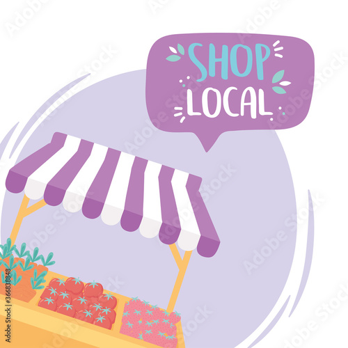 support local business, shop small market farm products fresh harvest