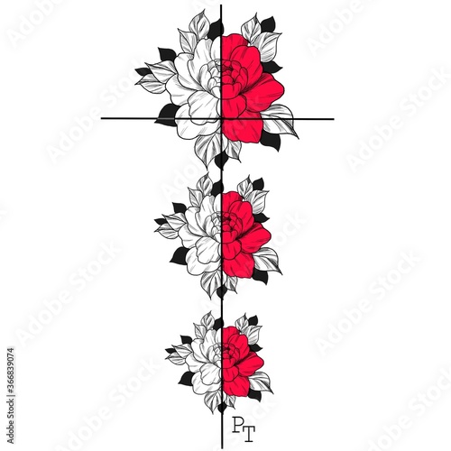 red and white butterfly
