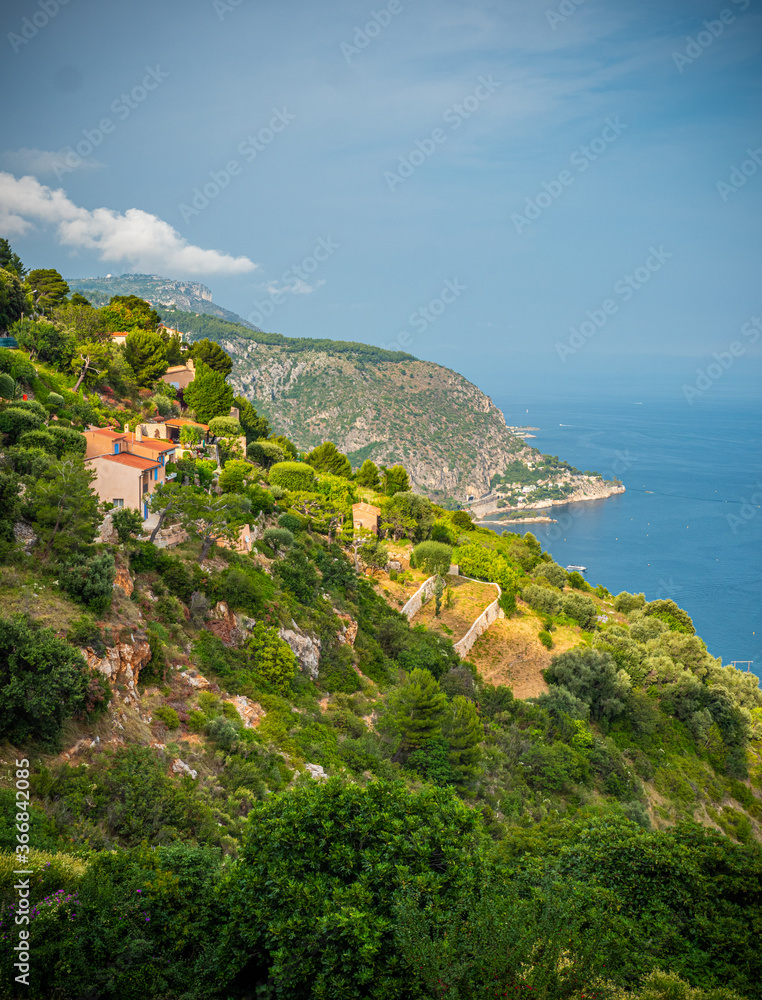 The steep cliffs along the Cote D Azur in France - travel photography