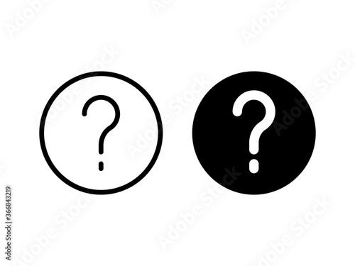  Question mark icon for your graphic and mobile app