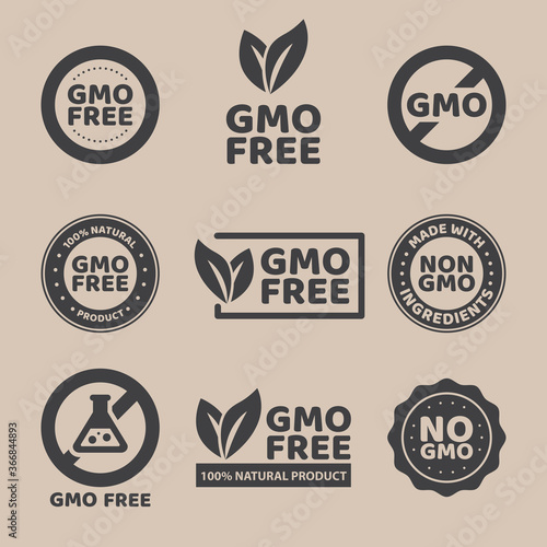 GMO free emblems