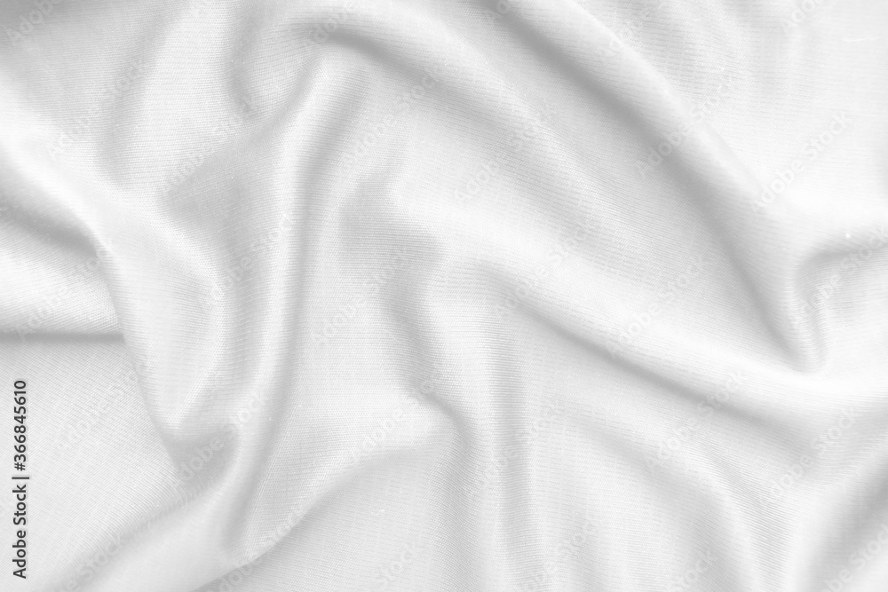 Abstract white fabric texture background. Wavy white cloth. Abstract white fabric texture background. Wavy white cloth.