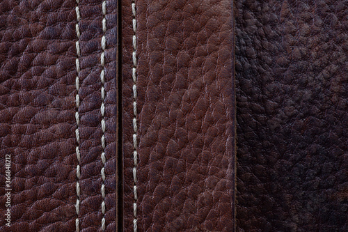Fabric, leather and stitches texture