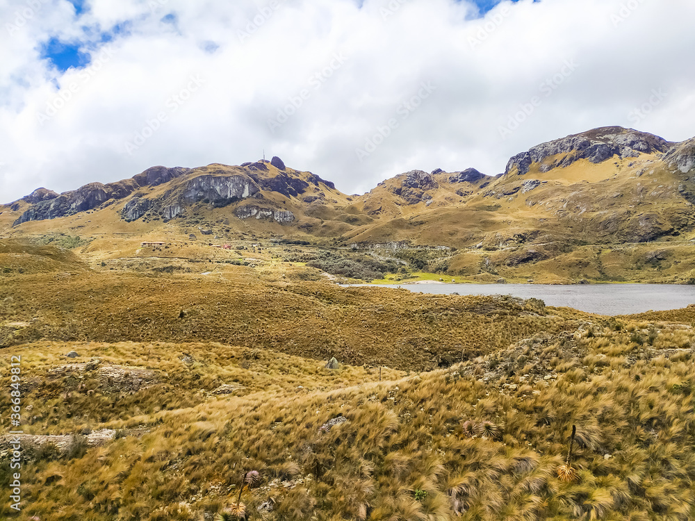 Highland landscapes of Ecuador in the Las Cajas park near the city of Cuenca Highland landscapes of Ecuador in the Las Cajas park near the city of Cuenca