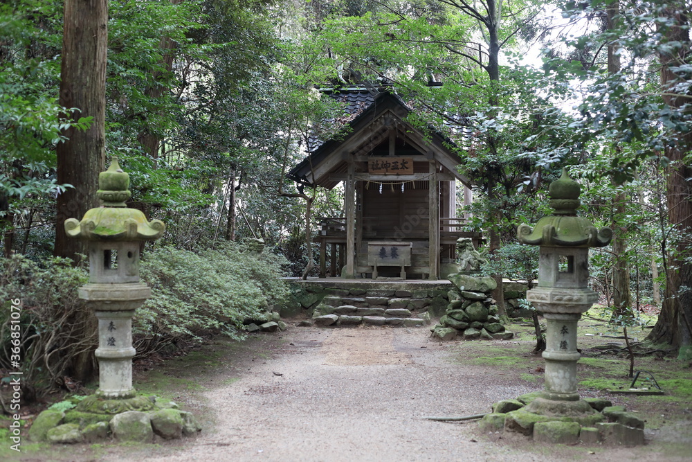 Keta shrine or Ketajinzya or Ketataisha in Ishikawa, Japan Keta shrine or Ketajinzya or Ketataisha in Ishikawa, Japan