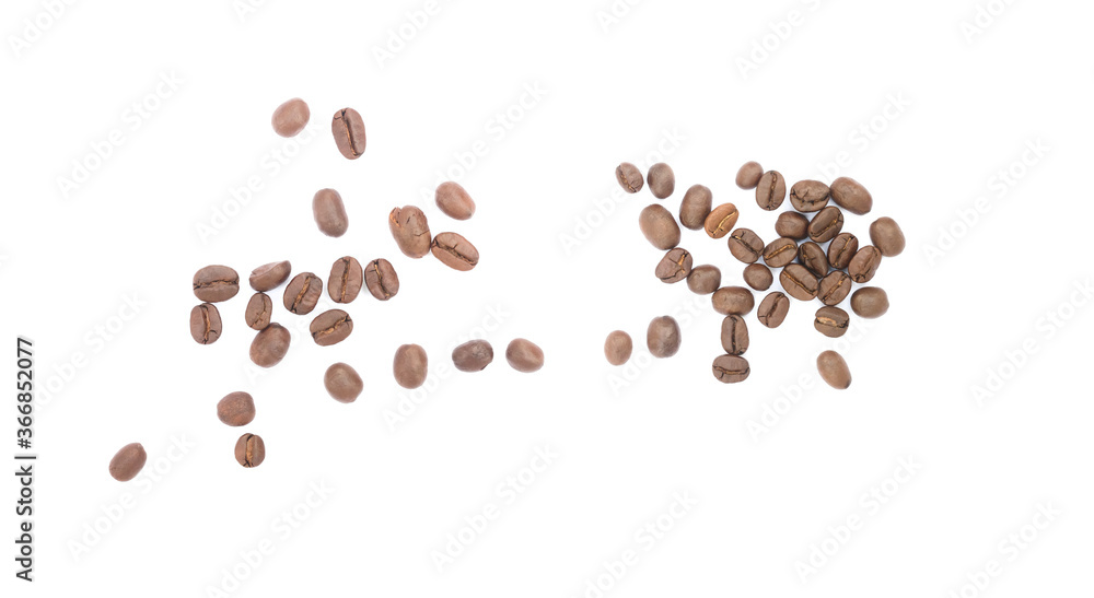 coffee beans isolated on white background coffee beans isolated on white background