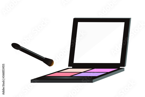 メイクアイテムのアイシャドウのイラスト