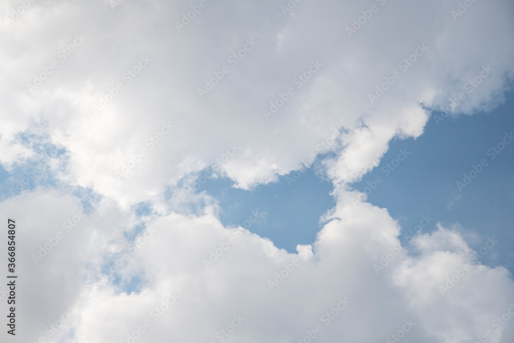 Blue Sky and White Fluffy Clouds Blue Sky and White Fluffy Clouds