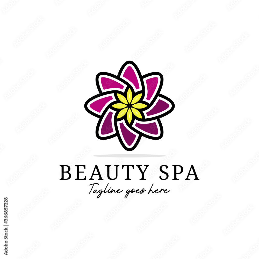 Logo vector logo for beauty Spa and relaxation, Vector female fashion logo design template Logo vector logo for beauty Spa and relaxation, Vector female fashion logo design template