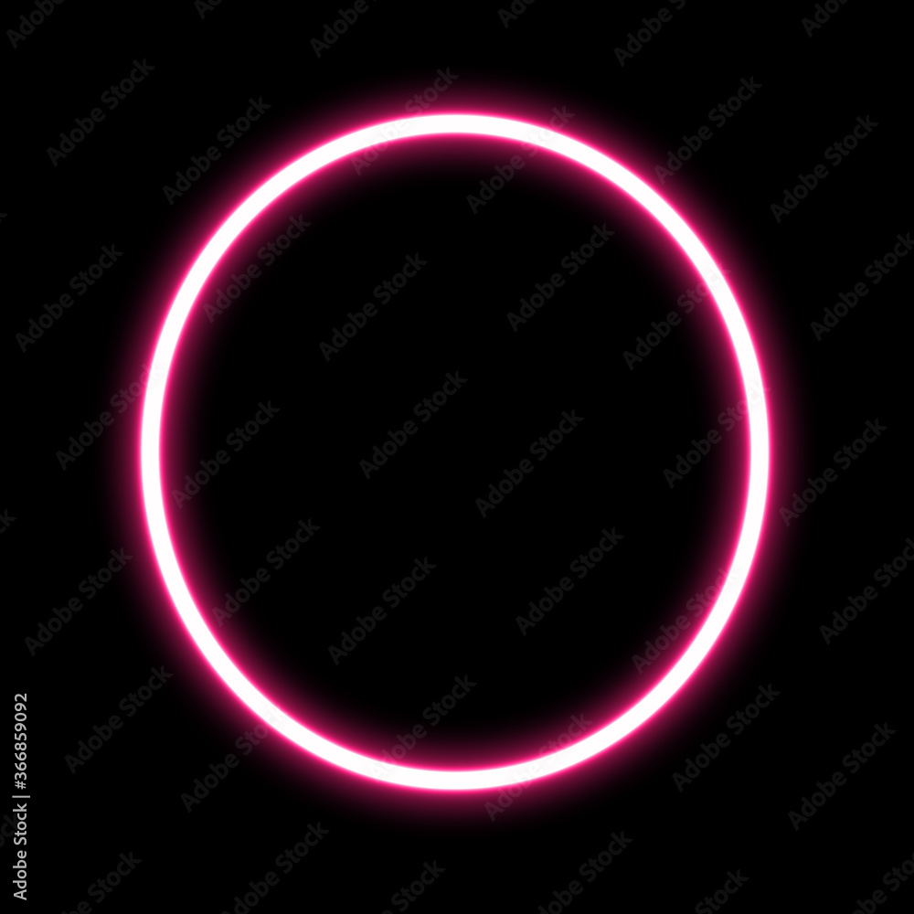 English alphabet letter O linear neon laser shape on black background. English alphabet letter O linear neon laser shape on black background.