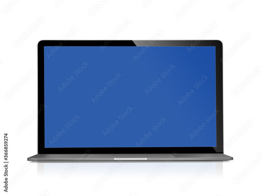 laptop with empty space on white background laptop with empty space on white background