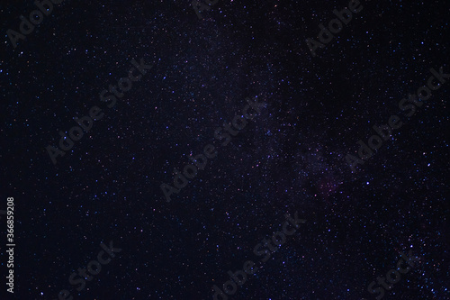 View of the milky way from the Northern hemisphere of the planet Earth. Beautiful bright night starry sky. Many different constellations in the black night sky. Galaxy with cosmic bodies.