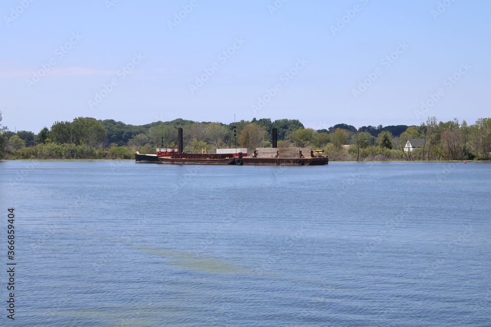 barge on the river barge on the river