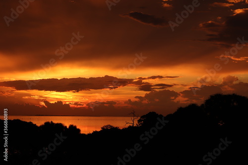 sunset after a stormy day