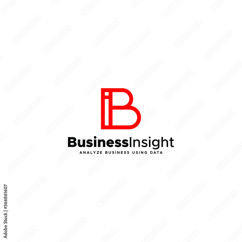 BI letter IB letter logo