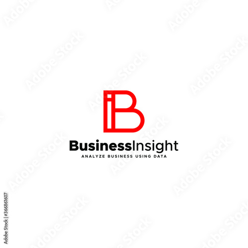 BI letter IB letter logo