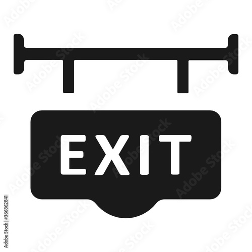 Exit way icon.