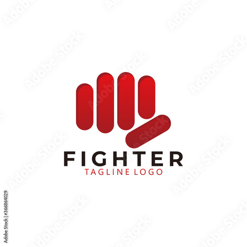 fist logo icon vector isolated