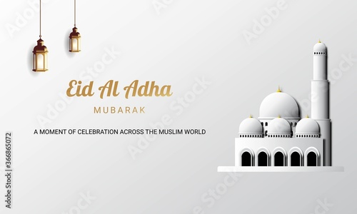 Eid Al Adha Background. Fit for greeting card, wallpaper and other.