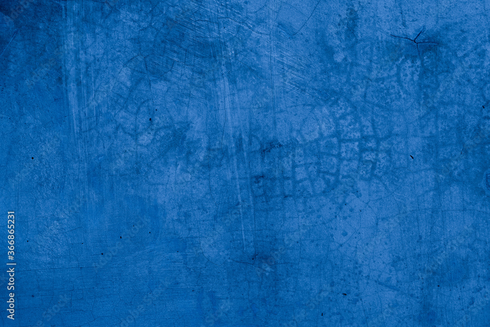 Fototapeta premium Old wall pattern texture cement blue dark abstract blue color design are light with black gradient background.