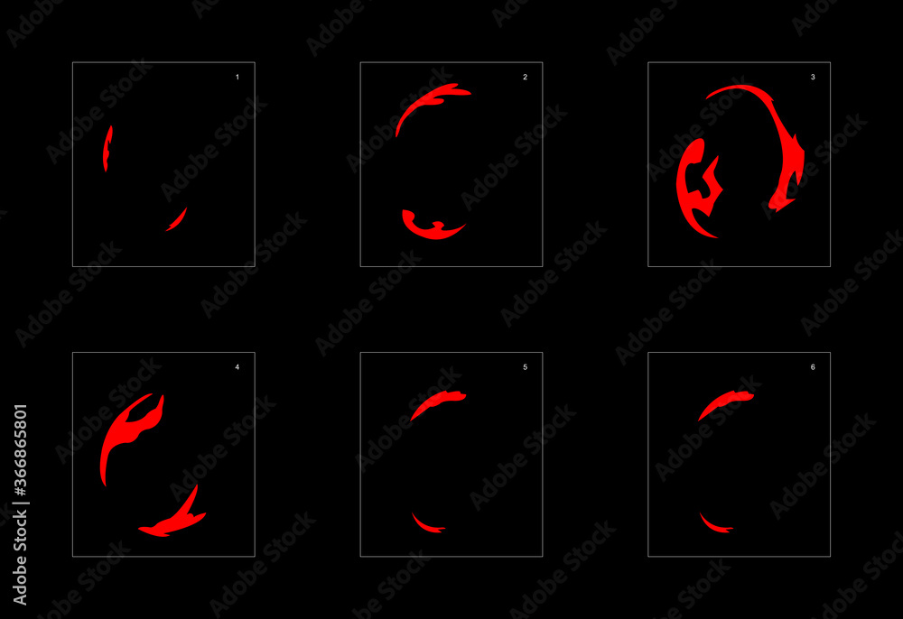 Shine fire effect. Fire explosion animation effect. Animation Sprite ...