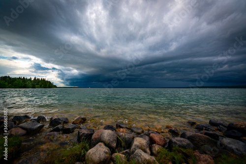 Stormy Weather over Clear Lake Manitoba Canada