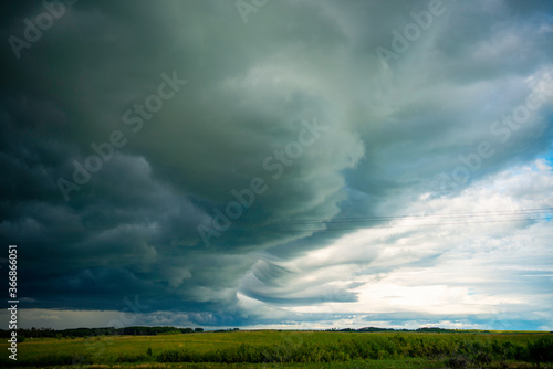 Stormy Weather over Clear Lake Manitoba Canada