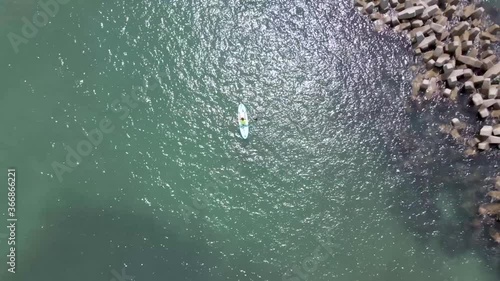 ドローン 空撮　サップに寄っていく