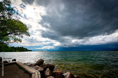 Stormy Weather over Clear Lake Manitoba Canada