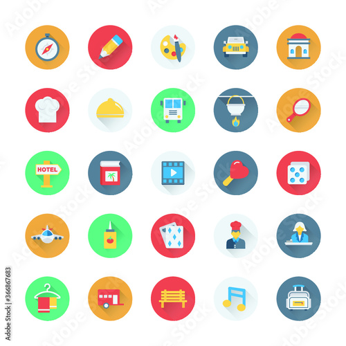 Summer and Holidays Vector Icons 9