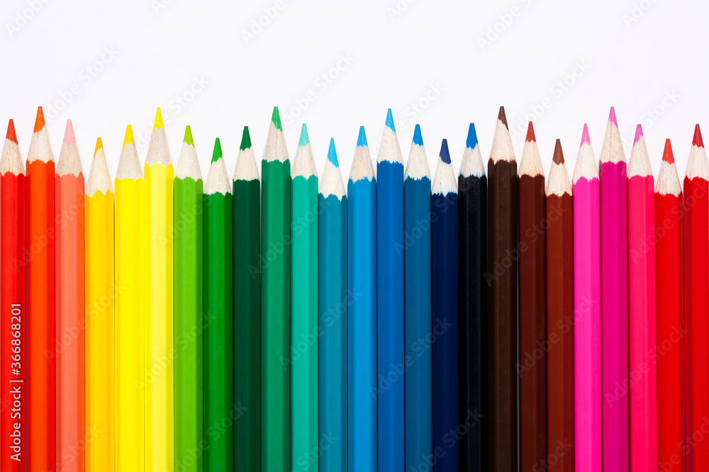 Color pencils isolated on white background
Color pencils isolated on white background