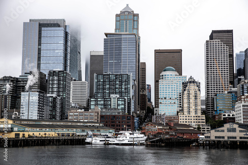 Foggy Seattle skyline © Olivia
