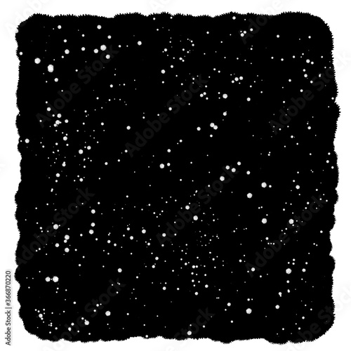 星空　宇宙　降雪
