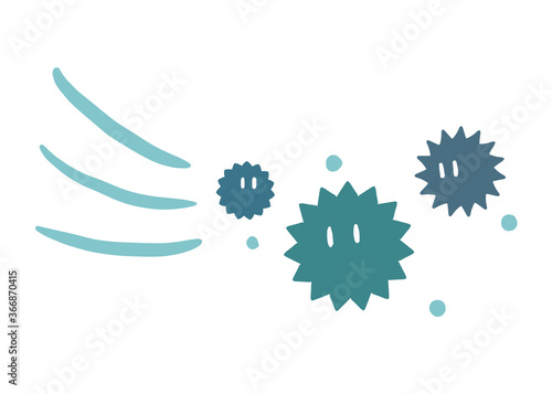 アレルゲン　ハウスダスト　風で舞う