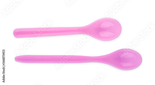 Set of Tea Colored Spoons, Isolated
