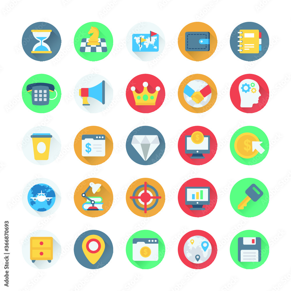 Business and Office Vector Icons 2 Business and Office Vector Icons 2