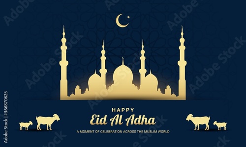 Eid Al Adha Background. Fit for greeting card, wallpaper and other.