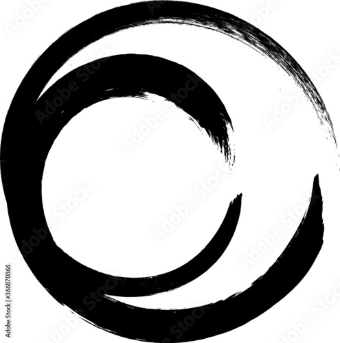 Grunge circle . vector