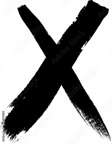 Grunge cross . vector