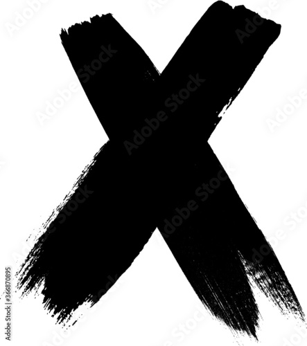 Grunge cross . vector
