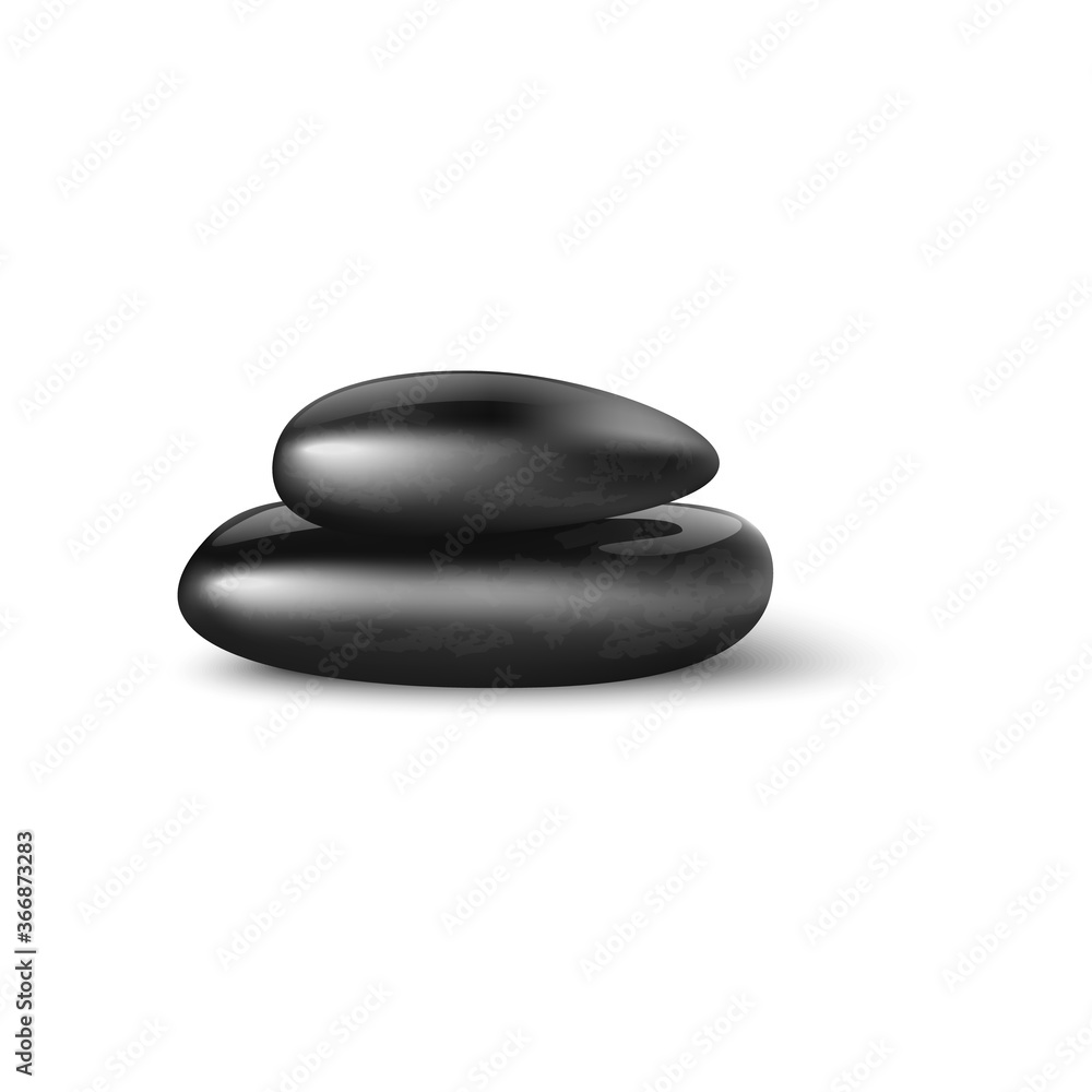 SPA relaxation stone massage symbol realistic vector illustration isolated. SPA relaxation stone massage symbol realistic vector illustration isolated.