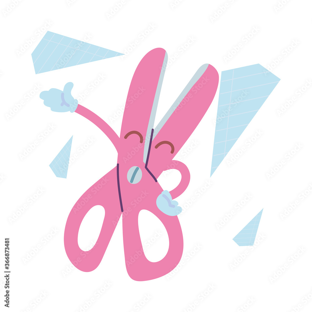 scissors with happy face cartoon scissors with happy face cartoon
